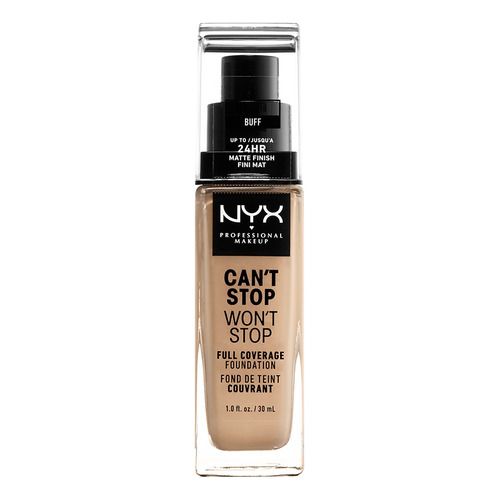 Base Can't Stop Won't Stop Nyx 24 Horas Tono Buff 30Ml