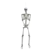 Decoracion Esqueleto Halloween 1.85 Mts Extremidades Moviles