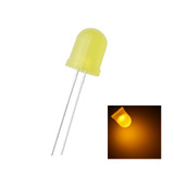 50pcs Led De 10mm Difuso Amarillo 2pin Ronda Diodo Electrolu