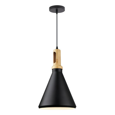 Colgante 1 Luz Siena 1 Negro Apto Led E27 Deco Luz Desing Negro