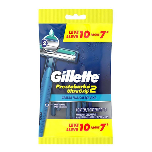 Rastrillos Desechables Gillette Prestobarba Ultragrip 10 Rastrillos