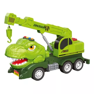 Carrinho Caminhão Dinotruck Brinquedo Com Fricção E Som