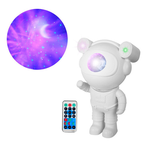 Proyector De Luces De Galaxia/nebulosa Diseño De Astronauta Color de la estructura Blanco Color de la pantalla Remote Control