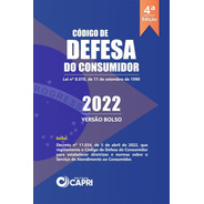 Livro Código De Defesa Do Consumidor De Bolso 2022