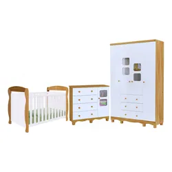 Quarto Bebê Berço Marquesa 3em1 Guarda Roupa 4pts Cômoda Uli no Mercado Livre com oferta e cupom de desconto