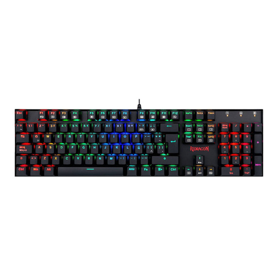 Teclado Gamer Redragon Mitra K551 Rgb Latino Oetemu Red