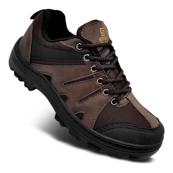 Zapatillas Hombre Trekking Cosidos Trabajo Grip Reforzadas