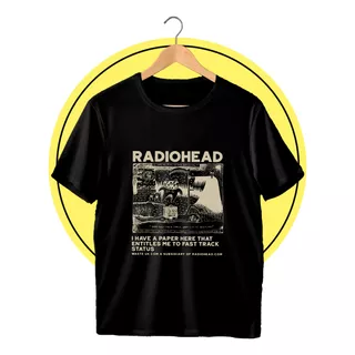 Remera Estampada Unisex Radiohead 2 (0229) Rock And Films