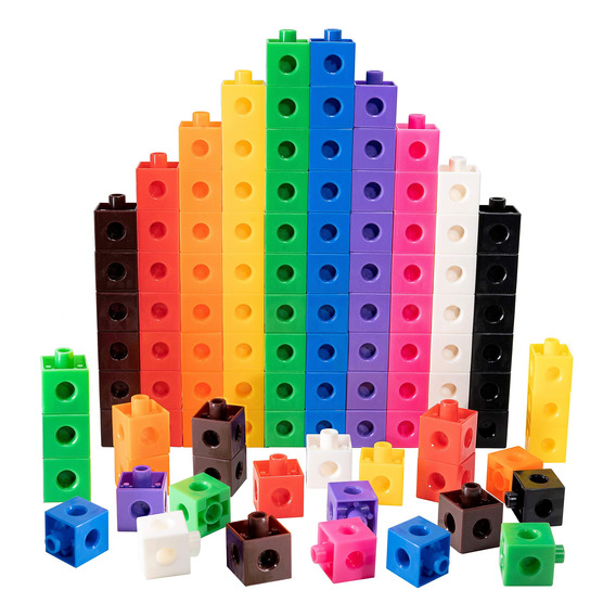 Cubos Multiencaje Unifix 100 Unid En Plastico Construcciones