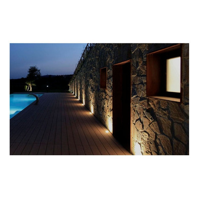 Spot Empotrable Piso Acero Icon Ar111 Con Led 15w Lucciola