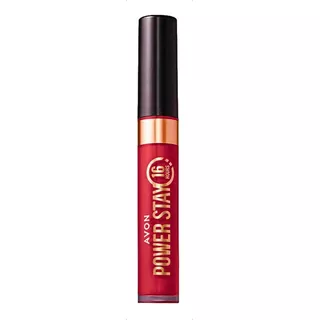 Avon Power Stay Batom Líquido Matte 16h Acabamento Fosco Cor Vermelho Terra