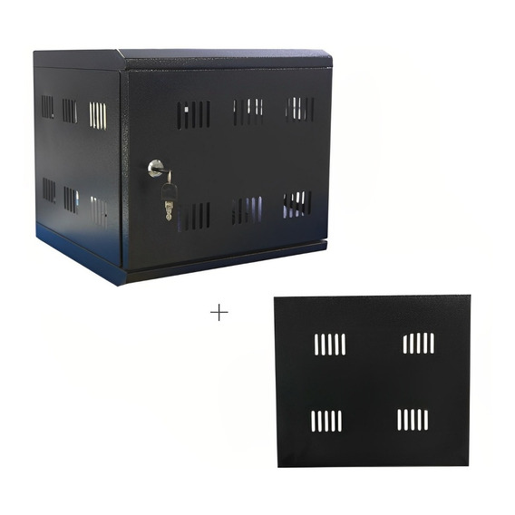 Gabinete Rack Tipo Cubo Para Dvr 29cmx34cmx34cm + Bandeja