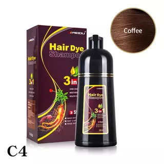 Champú Tinte Hair Dye 3 En 1 Color Coffee