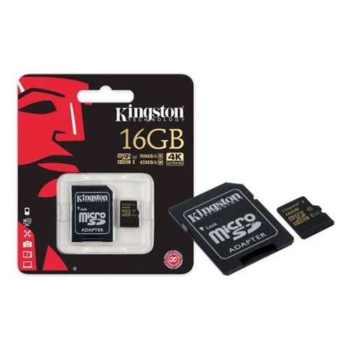 Tarjeta de memoria Micro SD 4K Gold de 16 GB - Kingston