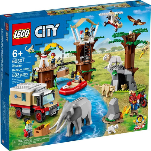 Kit Lego Rescate Fauna Salvaje Campamento 60307 Cantidad De Piezas 503