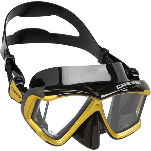 Visor Mascara Liberty Quattro Spe Negro/amarillo Snorkeling