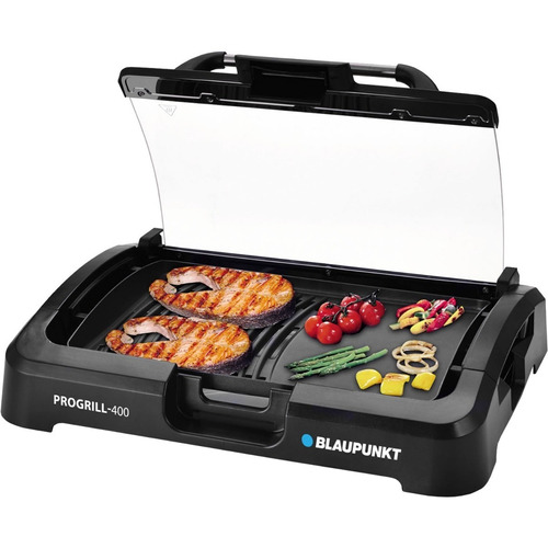 Grill Parrilla Eléctrica Blaupunkt Progrill-400 Plancha Loza Color Negro