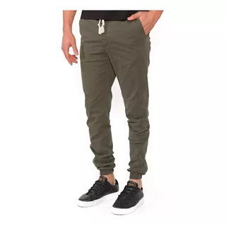 Jogger De Gabardina Con Cintura Elastica Old Bridge