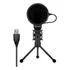 Micrófono Marvo MIC-03 Condensador Omnidireccional color negro