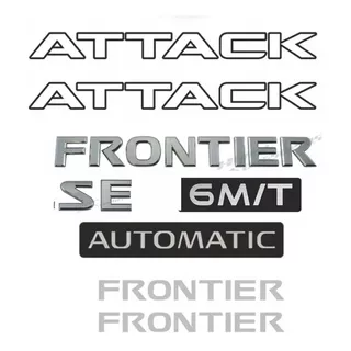 Kit Emblema Letreiro Frontier Se 6m/t Attack Preta Completa