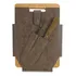 Set Parrilla Tabla Pincho Y Cuchilla Con Estuche Lincolns