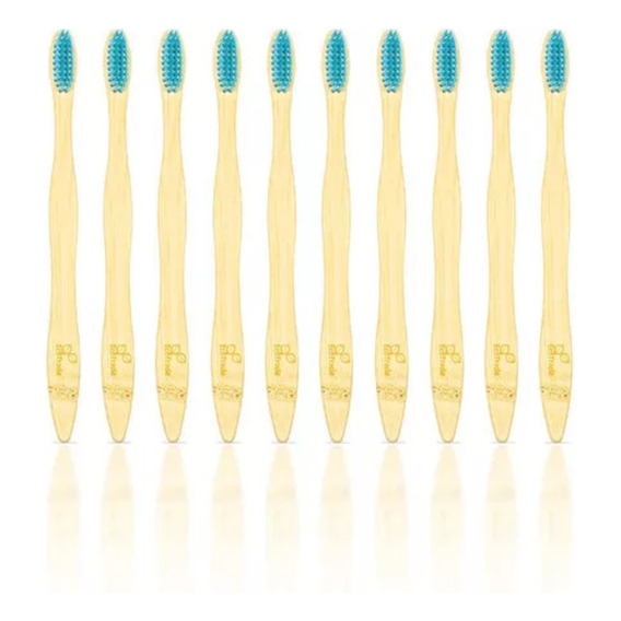 Cepillo Bambu 10 Unidades (azul) - Unidad Color Azul