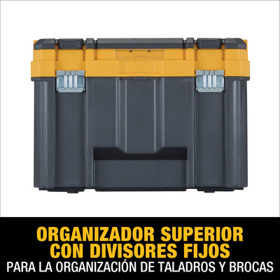 Caja De Herramienta Profunda Tstak Dewalt Dwst17814 Color Negro