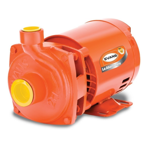 Bomba centrífuga centrífuga monofásica Evans 2HME075 0.75hp color naranja 60Hz 115V/230V