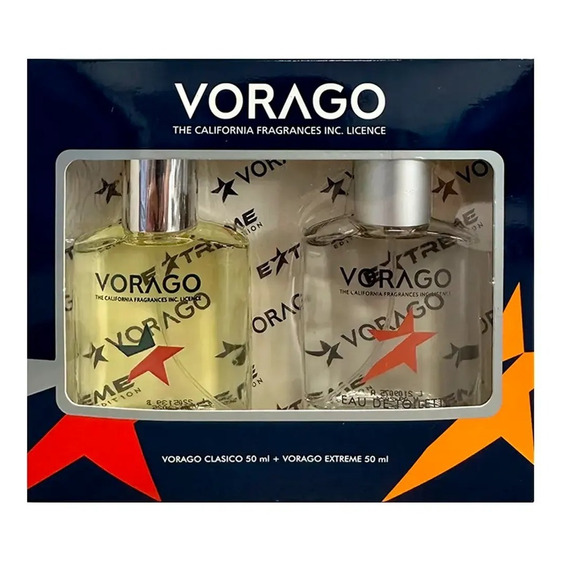 Combo X2 Perfume Vorago Clasico + Extreme 50ml Hombre Febo