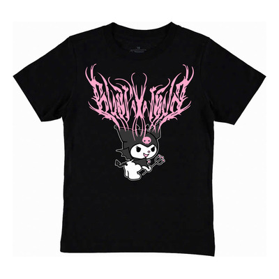 Camiseta Niño Kuromi En Algodón Negro Estampado O My Melody