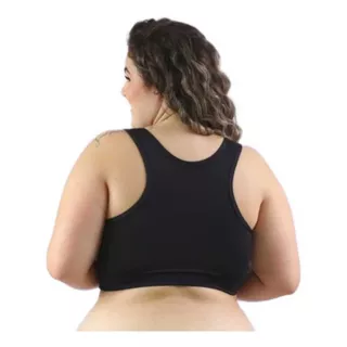 Sutiã Sem Bojo 50 52 54 56 58 60 Top Plus Size Nadador 