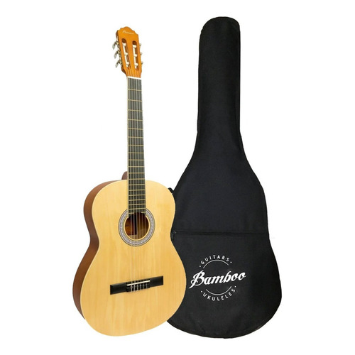 Bamboo Gc-39-nat Guitarra Acústica Clásica Con Funda Natural Orientación de la mano Diestro