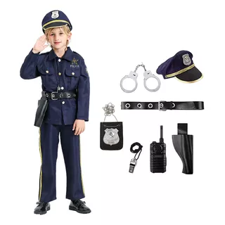 Conjunto De Uniforme De Policía Para Niños Con