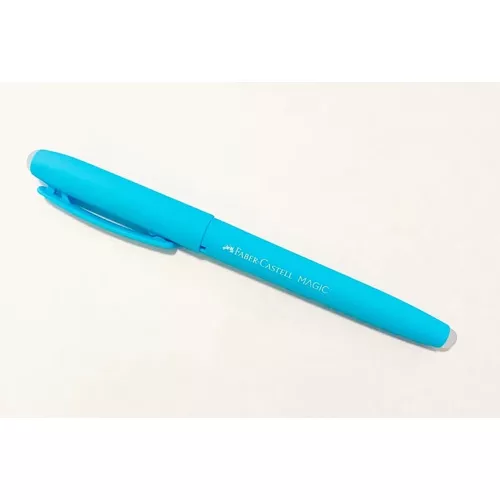 Lapicera Faber Boligrafo Roller Gel Magic Borrable Color Del Exterior Celeste Color De La Tinta Azul | MercadoLibre