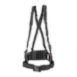 Suspensório Cinto Chest Rig Cac Caça Militar Batalha : Preto