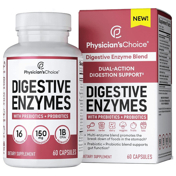 Physician's Choice 16 Enzimas Digestivas X 60 Cáps