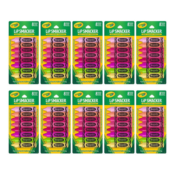 Lip Smacker Crayola 10 Party Pack Bálsamo Labial