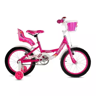 Bicicleta Infantil Topmega Vickfly R12 1v Frenos V-brakes Color Rosado Con Ruedas De Entrenamiento  