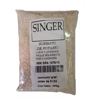 Sorbato De Potasio 100g. Lleve 3 Pague 2.