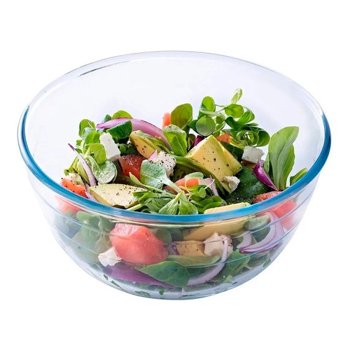 Bowl Vidrio Templado 1lt 17cm Batidor Horno Ensalada