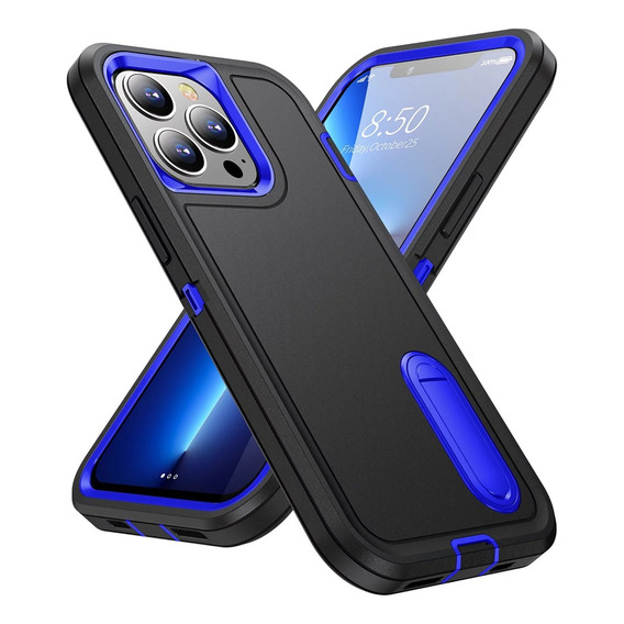 Funda Para iPhone 13 Pro Max Adventure Extreme Negro-azul
