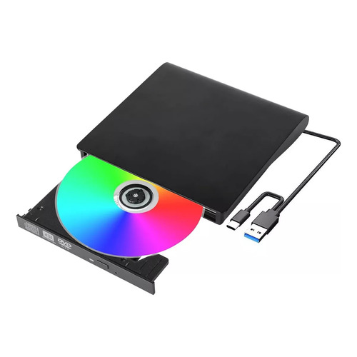 Reproductor y grabador de DVD externo USB 3.0+ tipo C