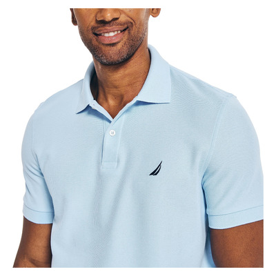 Polo Nautica De Manga Corta Con Cubierta Lisa Para Hombre