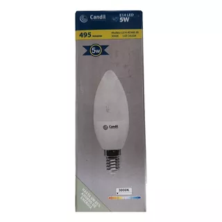 Lampara Foco Velita Led 5w Calida