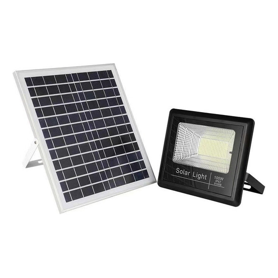 Foco Led 100 W Con Panel Solar
