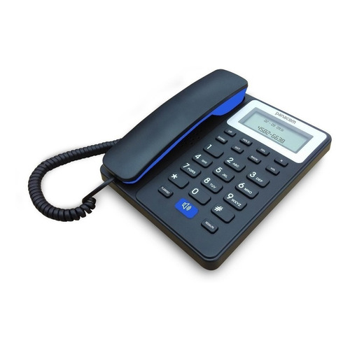 Teléfono Panacom PA-7600 fijo - color negro/azul