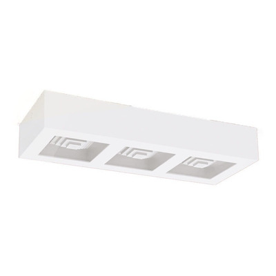 Lampara Techo Plafon Led Techo 3 Luces 19w Cuadrado Moderno