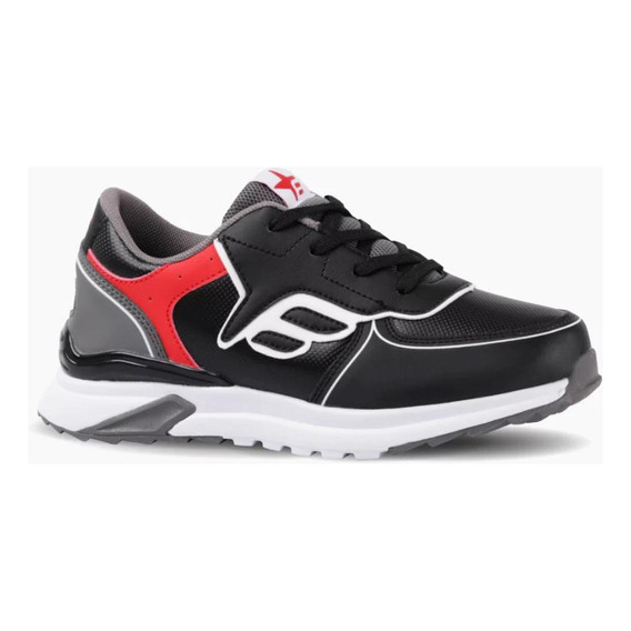 Zapatillas Footy Deportivas Urbanas Top Negro/rojo Orig