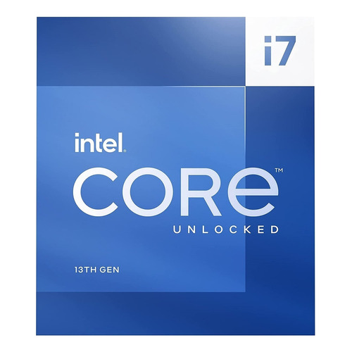 Procesador gamer Intel Core i7-13700K BX8071513700K  de 16 núcleos y  5.4GHz de frecuencia con gráfica integrada