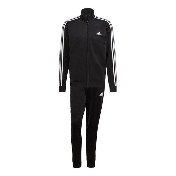 Conjunto Essentials 3 Franjas Primegreen - Negro adidas